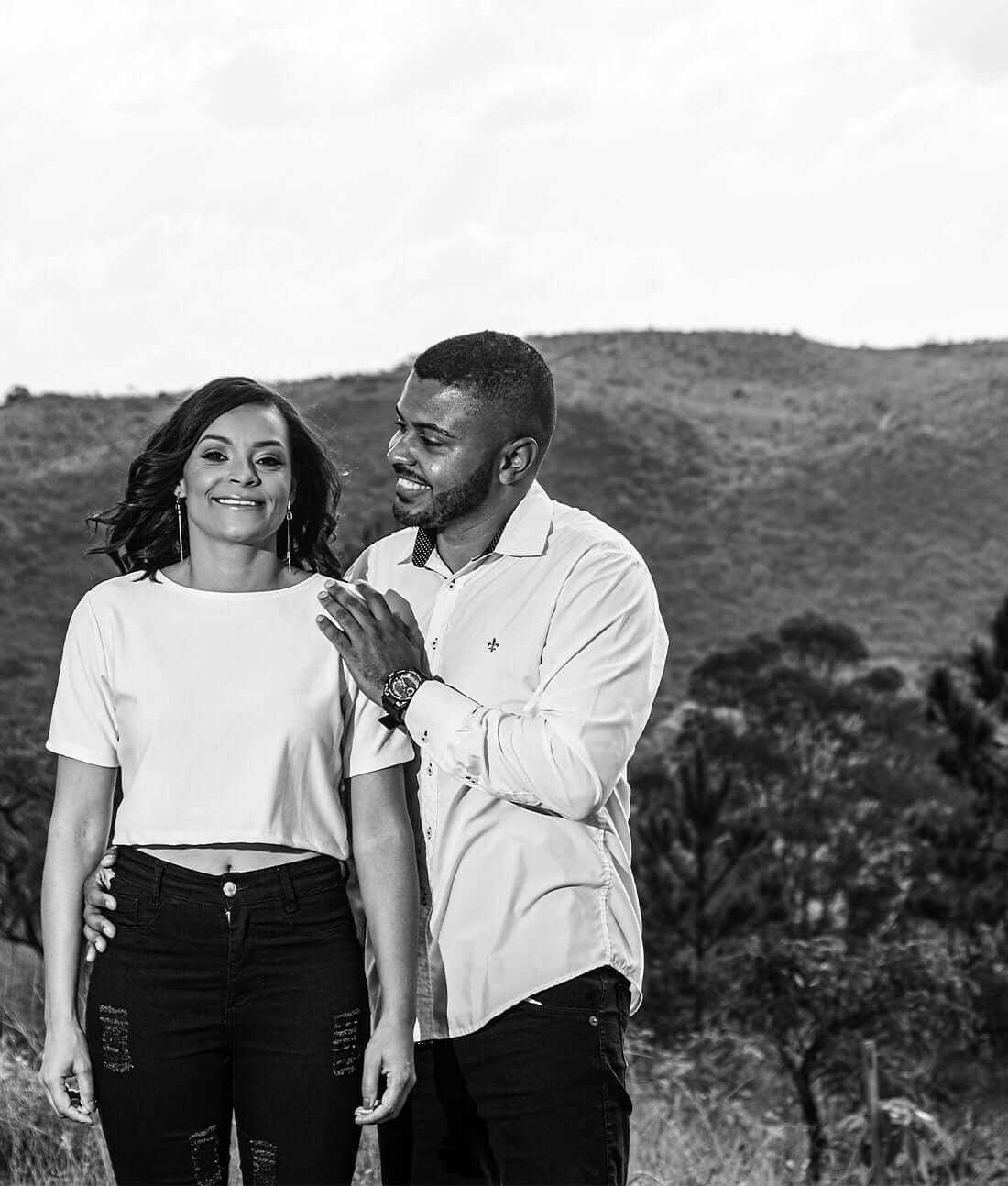 Combinação de Cores para Fotos de Casais ao Ar Livre